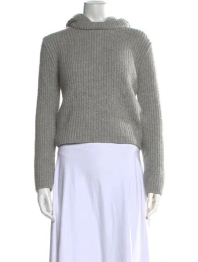 Pre-owned Michael Kors Cashmere Turtleneck Sweater In Gray