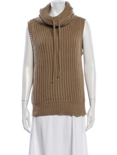Pre-owned Michael Kors Cashmere Turtleneck Sweater In Neutral