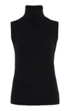 Michael Kors Cashmere Turtleneck Top In Black