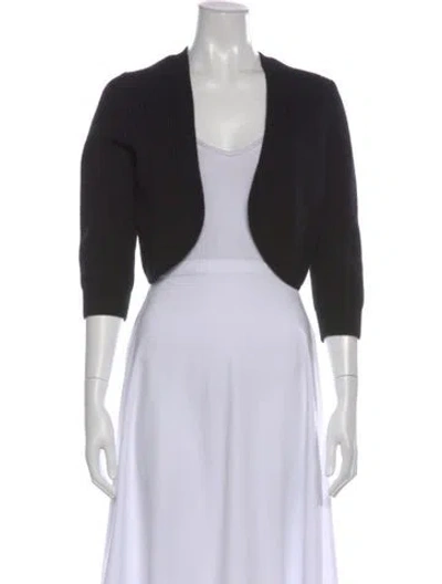 Pre-owned Michael Kors Cashmere V-neck Sweater In Black