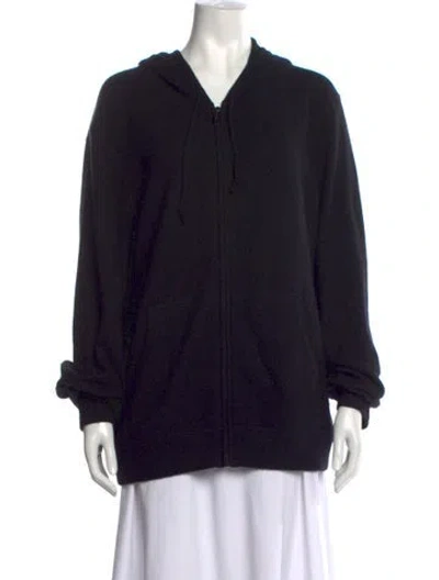 Pre-owned Michael Kors Cashmere V-neck Sweater In Black
