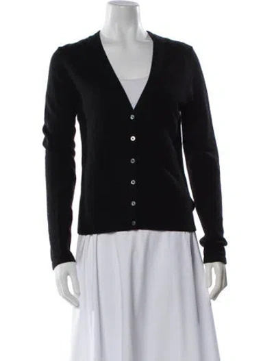 Pre-owned Michael Kors Cashmere V-neck Sweater In Gray