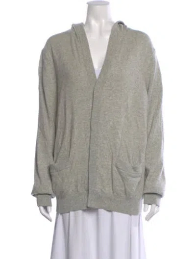 Pre-owned Michael Kors Cashmere V-neck Sweater In Gray