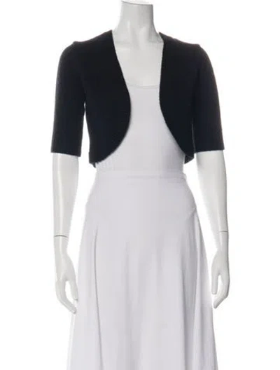 Pre-owned Michael Kors Cashmere V-neck Sweater In White