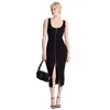 Michael Kors Scoop-neck Ribbed-knit Midi Dress