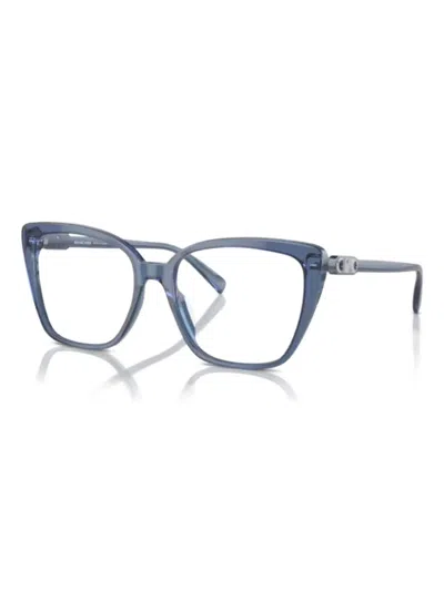 Michael Kors Cat-eye Glasses In Blue