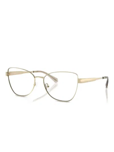 Michael Kors Cat-eye Glasses In Gold