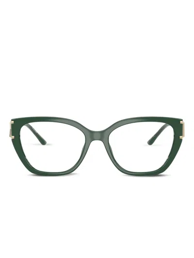 Michael Kors Cat-eye Glasses In Green