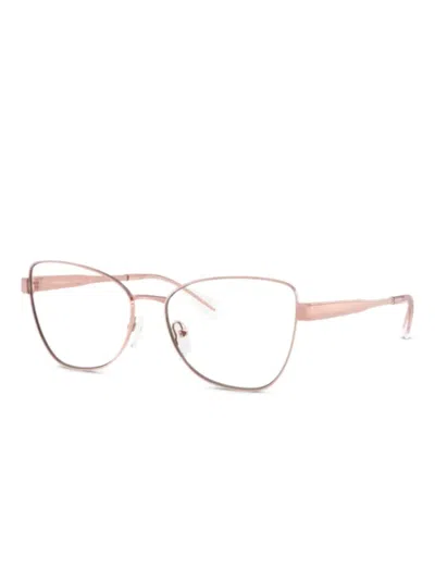 Michael Kors Cat-eye Metal Glasses In Pink