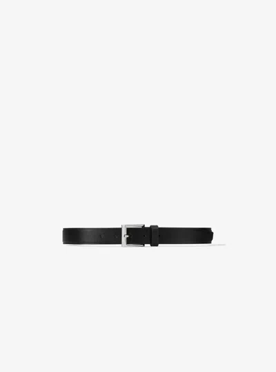 Michael Kors Catarina Satin Belt In Black