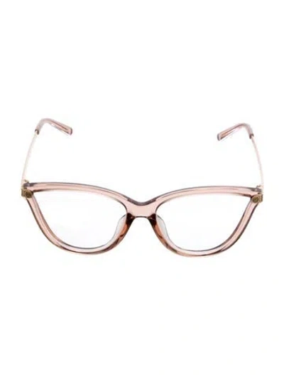 Pre-owned Michael Kors Cat-eye Clear Sunglasses In Pink