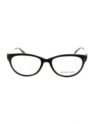 Pre-owned Michael Kors Cat-eye Eyeglasses In Black