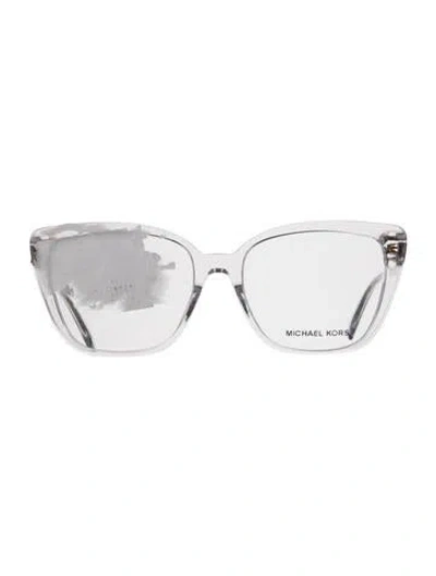 Pre-owned Michael Kors Cat-eye Eyeglasses In Transparent