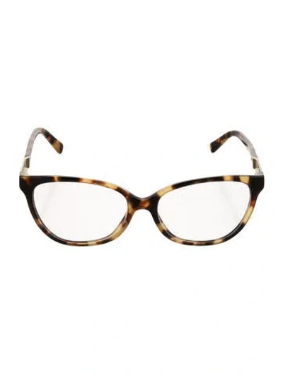 Pre-owned Michael Kors Cat-eye Eyeglasses In Yellow