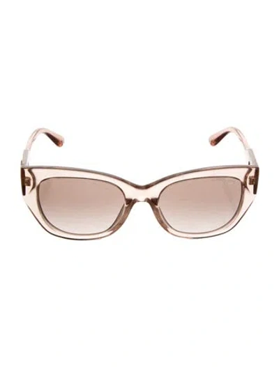 Pre-owned Michael Kors Cat-eye Gradient Sunglasses In Clear/neutrals
