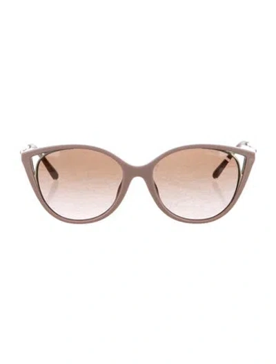 Pre-owned Michael Kors Cat-eye Gradient Sunglasses In Pink