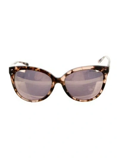 Pre-owned Michael Kors Cat-eye Mirrored Sunglasses In Multi