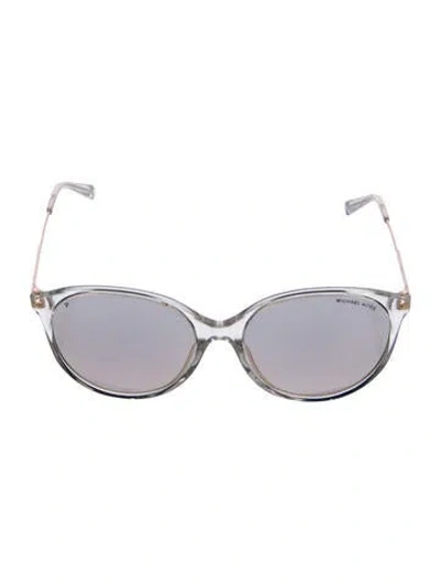 Pre-owned Michael Kors Cat-eye Mirrored Sunglasses In Transparent