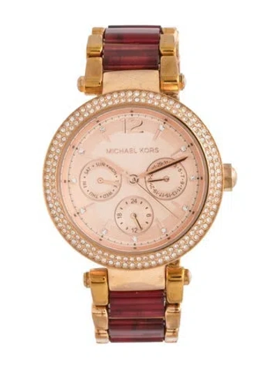 Pre-owned Michael Kors Catlin Watch, 38mm In Multicolor