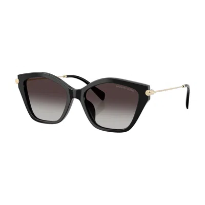 Michael Kors Catskills Dark Gray Gradient Butterfly Ladies Sunglasses Mk2246u 30058g 54 In Black
