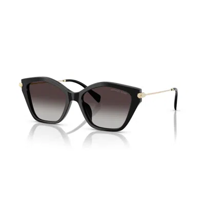Michael Kors Catskills Grey Gradient Irregular Ladies Sunglasses Mk2246u 395087 52 In Black