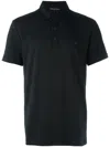 Michael Kors Logo Embroidered Polo Shirt In Black  