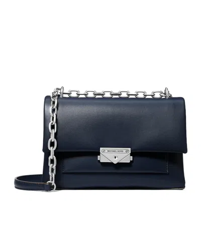 Michael Kors Cece Medium Shoulder Bag In Blue