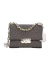 Michael Kors Cece Small Logo Shoulder Bag In Black