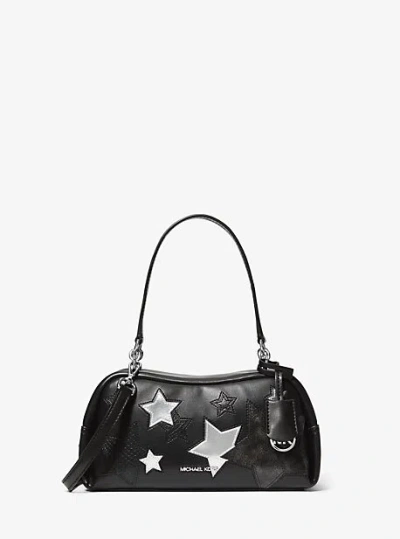 Michael Kors Cecily Small Embellished Shoulder Bag In Black