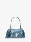 Michael Kors Cecily Small Embellished Shoulder Bag In Blue