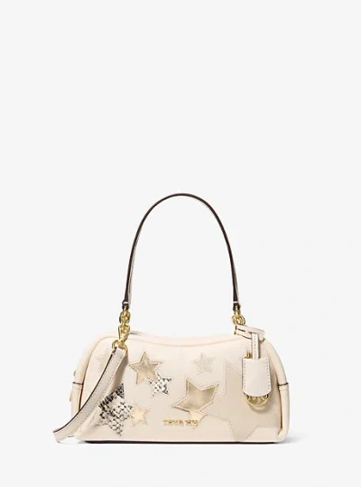 Michael Kors Cecily Small Embellished Shoulder Bag In Brown