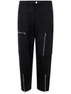 Michael Kors Zipper Cargo Trousers Clothing In Black