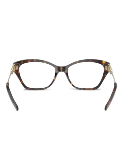 Michael Kors Chain-detail Cat-eye Frame Glasses In Brown
