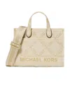 Michael Kors Chain-link Monogram Tote Bag In Nude