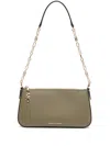 Michael Kors Chain Pouchette Bag In Green