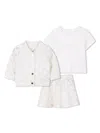 Michael Kors Chain-print Three-piece Set In White