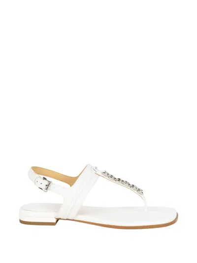 Michael Kors Chain Sandals In White