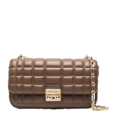 Michael Kors Chain Shoulder Bag In Brown