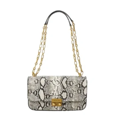 Michael Kors Chain Shoulder Bag In Brown