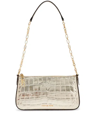 Michael Kors Chain Shoulder Bag In Gold