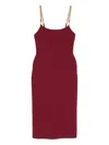 Michael Kors Chain-strap Dress In Red