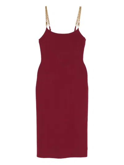 Michael Kors Chain-strap Dress In Red