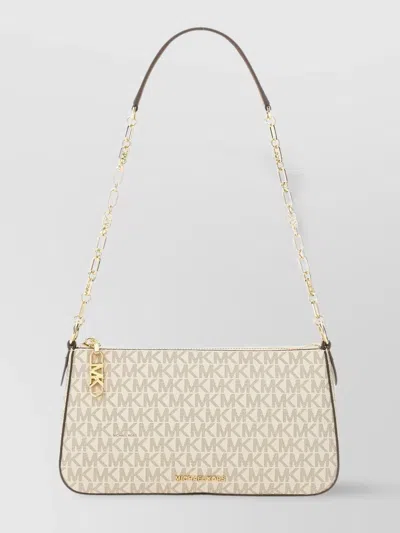 Michael Kors Chain Strap Leather Trim Shoulder Bag