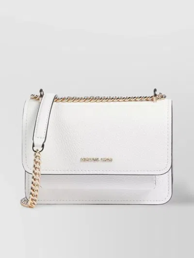 MICHAEL KORS CHAIN STRAP TEXTURED FINISH SHOULDER BAGS