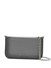 Michael Kors Chain Zip Cross Bag In Gray