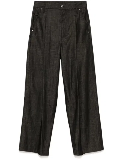Michael Kors Chambray Albee Pants In Black