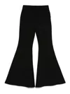 Michael Kors Crepe Flared Trousers In Black