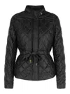 Michael Kors Diamond-pattern Quilted Jacket In Black