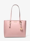 Michael Kors Charlotte Large Saffiano Leather 3-in-1 Tote Bag In Pink