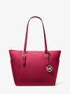 Michael Kors Charlotte Large Saffiano Leather Top-zip Tote Bag